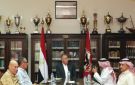 الخطيب يستقبل وفد الاتحاد العربي للكرة الطائرة