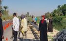 بدء أعمال معالجة انهيار الطريق الغربي السريع بإسنا جنوب الأقصر