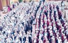 الطابور زحمة.. شاهد ارتفاع نسب الحضور بشكل ملحوظ بمدارس أوسيم بالجيزة اليوم