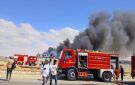 إصابة 20 شخصا خلال حريق مصنع قماش بـ أبو خليفة في الإسماعيلية