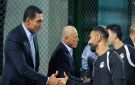 وزير الرياضة يدعم المنتخب قبل مواجهة أنجولا وينقل تحيات الرئيس السيسي للاعبين