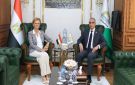 دعم المبادرات والمشروعات.. محافظ الجيزة يستقبل سفيرة الاتحاد الأوروبي لبحث التعاون