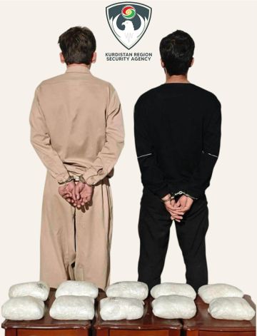 القبض على تاجري مخدرات ضبط بحوزتهما 10 كغم من الكريستال في السليمانية