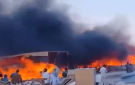 العراق.. حريق ضخم يلتهم محال الأثاث الكويتي في البصرة (فيديو)
