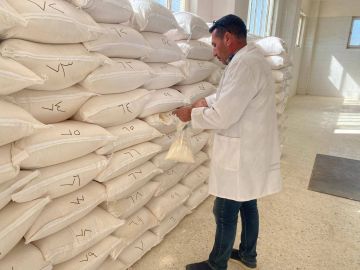 التجارة تعلن الاكتفاء الذاتي من مادة الطحين .. يكفي لعام كامل التجارة تعلن الاكتفاء الذاتي من مادة الطحين .. يكفي لعام كامل