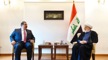 السامرائي يلتقي الشيخ حمودي ويبحثان التوقيتات الدستورية ومسار المرحلة المقبلة