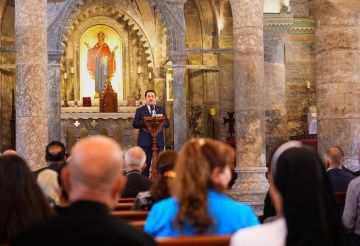 العراق.. السوداني يفتتح كنيستين في الموصل جرى ترميمهما من دمار تنظيم داعش (صور) العراق.. السوداني يفتتح كنيستين في الموصل جرى ترميمهما من دمار تنظيم داعش (صور)