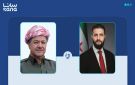 الشرع يؤكد لبارزاني على وحدة سوريا وسيادتها واستقرارها ويستعرض المستجدات