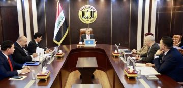 مستشار الأمن القومي يؤكد أهمية ترجمة رؤية العراق الجديدة في الانفتاح على الدول الشقيقة والصديقة وفق علاقات يحكمها التوازن والمصالح المتبادلة مستشار الأمن القومي يؤكد أهمية ترجمة رؤية العراق الجديدة في الانفتاح على الدول الشقيقة والصديقة وفق علاقات يحكمها التوازن والمصالح المتبادلة