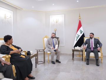 الحلبوسي يبحث مع وزيرة الدفاع في جمهورية جنوب إفريقيا تعزيز العلاقات الثنائية الحلبوسي يبحث مع وزيرة الدفاع في جمهورية جنوب إفريقيا تعزيز العلاقات الثنائية