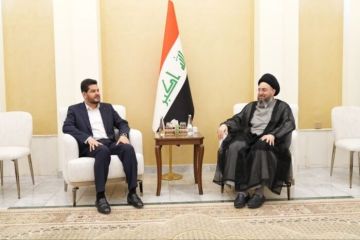 عمار الحكيم يهنئ ليث الخزعلي بمنصبه الجديد ويبحثان أولويات العمل الحكومي عمار الحكيم يهنئ ليث الخزعلي بمنصبه الجديد ويبحثان أولويات العمل الحكومي
