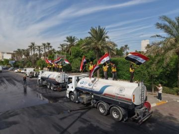 حملة خدمية في بغداد بمناسبة يوم السيادة حملة خدمية في بغداد بمناسبة يوم السيادة