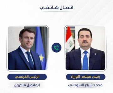 السوداني يتلقى اتصالا هاتفيا من الرئيس الفرنسي
