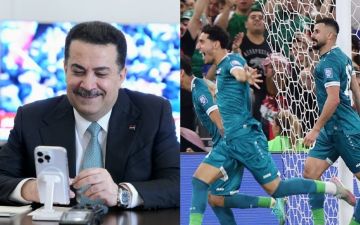 رئيس الوزراء يهنئ العراقي أسود الرافدين بالتأهل التاريخي لكأس العالم 2026 ويعد بالمكافأت