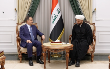 السوداني والخزعلي يؤكدان اهمية الاتفاق على استكمال التشكيلة الوزارية السوداني والخزعلي يؤكدان اهمية الاتفاق على استكمال التشكيلة الوزارية