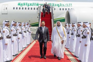 رئيس الوزراء العراقي يصل إلى الدوحة