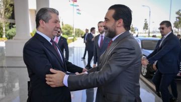 مسرور بارزاني والحلبوسي يجددان دعمهما للحكومة الاتحادية لتعزيز الاستقرار في العراق مسرور بارزاني والحلبوسي يجددان دعمهما للحكومة الاتحادية لتعزيز الاستقرار في العراق