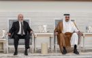 رئيس الجمهورية يلتقي امير قطر ويقدم التعازي بوفاة الشيخ حمد بن خليفة آل ثاني