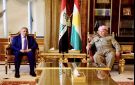 العبودي و مسعود بارزاني يبحثان استمرار التنسيق والتعاون في ضبط الحدود والحفاظ على الامن والاستقرار
