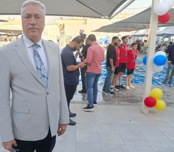 رياضيو نادي الصيد يتفاءلون للعراق
