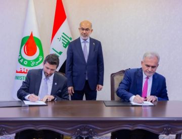 وزير النفط يرعى توقيع اتفاقية تقديم الاستشارة الفنية مع شركة شيفرون وزير النفط يرعى توقيع اتفاقية تقديم الاستشارة الفنية مع شركة شيفرون