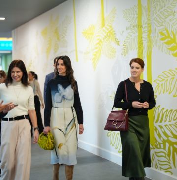 Princess Rajwa and Princess Eugenie Visit Springfield University Hospital at Southwest London and St George s Mental Health NHS Trust