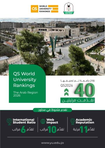 جامعة اليرموك تحقق تقدما عالميا جديدا
