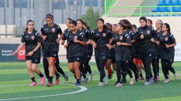 المنتخب النسوي تحت سن 17 يصعد تدريباته استعدادا لملاقاة منتخب بنغلادش المنتخب النسوي تحت سن 17 يصعد تدريباته استعدادا لملاقاة منتخب بنغلادش