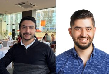 رئيس عمان الأهلية يلتقي الطبيبين مصالحة وصبح المبتعثين لجامعة مانشستر بعد حصولهما على الماجستير