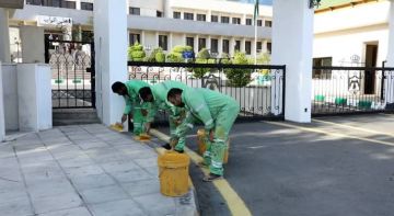 تجهيزات مكثفة لمحيط البرلمان استعدادا لخطاب العرش السامي