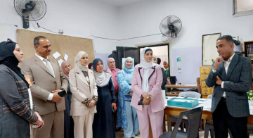 السواريس تتابع فعاليات اليوم الطبي لفحص النظر في مدرسة المعمورة الأساسية للبنات.