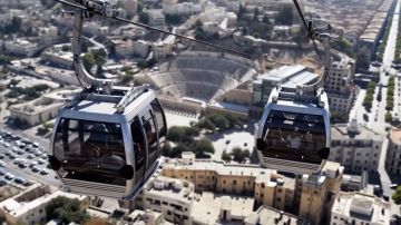 تلفريك جبل القلعة .. مساران يمتدان من جبل القلعة إلى اللويبدة والمدرج الروماني تلفريك جبل القلعة .. مساران يمتدان من جبل القلعة إلى اللويبدة والمدرج الروماني