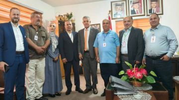 أمين وزارة الثقافة يتفقد سير العمل في مديرية المفرق أمين وزارة الثقافة يتفقد سير العمل في مديرية المفرق