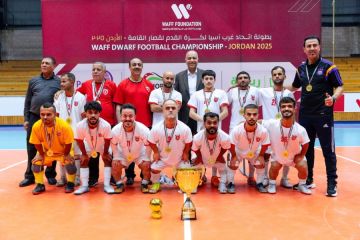 المنتخب الأردني لقصار القامة يتوج بلقب بطولة اتحاد غرب آسيا بعد الفوز على العراق 5-2