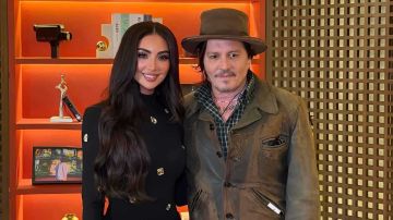 نور الغندور تلتقي جوني ديب في منتدى الأفلام السعودي نور الغندور تلتقي جوني ديب في منتدى الأفلام السعودي