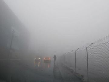 الأرصاد تحذر: ضباب كثيف يحد من الرؤية على طريق المفرق دمشق الأرصاد تحذر: ضباب كثيف يحد من الرؤية على طريق المفرق دمشق