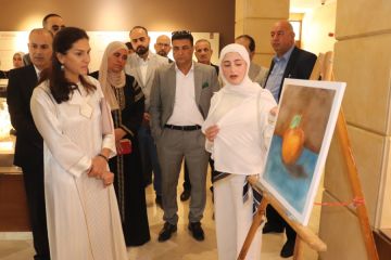 الأميرة رجوة ترعى افتتاح المعرض الفني للأطفال في جرش ضمن مبادرة في كل بيت فنان الأميرة رجوة ترعى افتتاح المعرض الفني للأطفال في جرش ضمن مبادرة في كل بيت فنان
