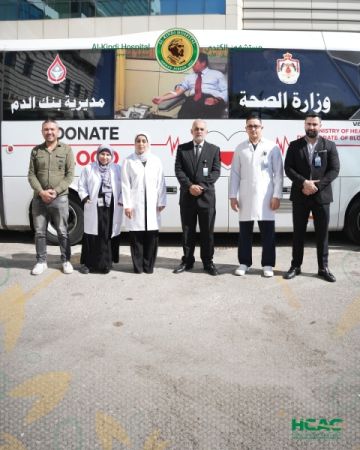نجاح حملة التبرع بالدم في مستشفى الكندي نجاح حملة التبرع بالدم في مستشفى الكندي