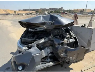 السقا يطمئن جمهوره بعد نجاته من حادث سير مروع