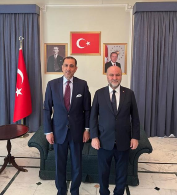 السفير الاردني في دمشق يلتقي اوغلو