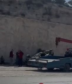 بالفيديو .. تدهور مركبة في عجلون