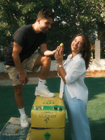 سارة الورع وغيث مروان يجهزان منزلهما الجديد