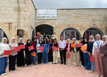 اختتام فعاليات برنامج التثقيف وأبطال التغيير الصحي في مركز شابات كفرسوم