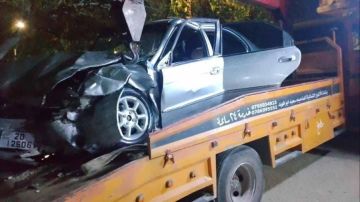 إصابات بحادث تصادم في منطقة دير أبي سعيد بمحافظة إربد