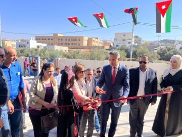 أبو عرابي يفتتح المركز المجتمعي والتعليمي وحديقة بلدية برقش