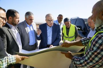 وزير الأشغال يتفقد سير العمل في مشروع طريق إربد الدائري وزير الأشغال يتفقد سير العمل في مشروع طريق إربد الدائري