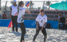 منتخب الشابات للكرة الطائرة الشاطئية يفوز على البحرين - jo
