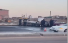 الدفاع المدني يخمد حريق مركبة على طريق الشلالة في العقبة - jo