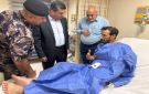محافظ العقبة يتفقد مصابي حادثة التسرب الكيميائي في أحد المصانع - jo