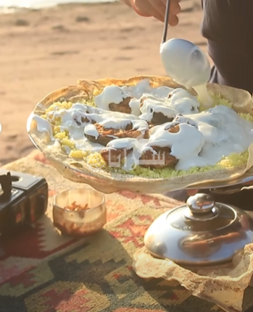 هل سمعتم من قبل عن منسف على سمك بالجميد الكركي؟! - شاهد بالصور